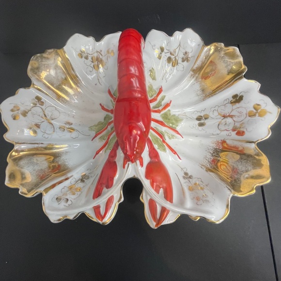 Antique Lobster porcelain dish - Picture 12 of 12